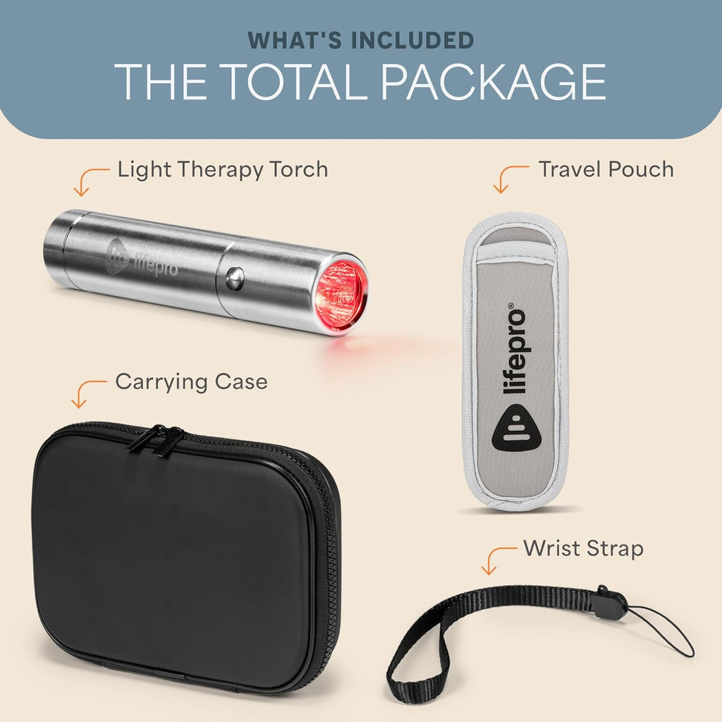 Infrared & Red Light Therapy for Body Joints & Muscles Wellness Support, Portable Red Light Therapy Device, near Infrared Light Therapy for Body & Face - Use 3 Wavelengths
