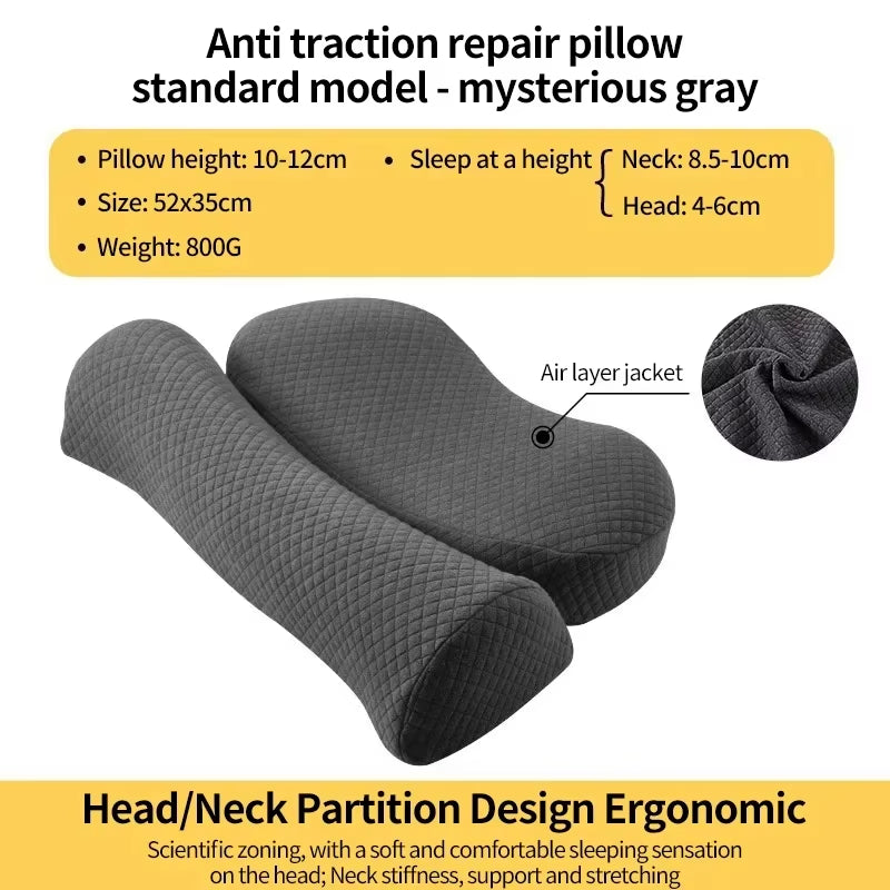 Cervical Pillow, Memory Foam Contour Pillow, Bed Pillows for Side Sleeper Ergonomic Orthopedic Sleeping Pillow