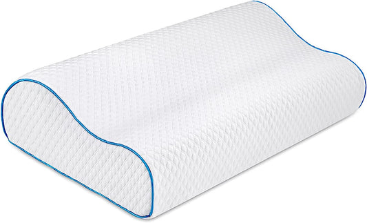 Memory Foam Pillows, Original Sleeping Pillows, Orthopedic Neck Support Pillows for Side and Back Sleepers, Ergonomic Neck Pillows for Cervical Spine